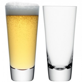 Madrid Beer Glass 20 oz Clear, Set of 2