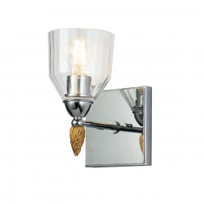 Felice 1-Light Wall Sconce Chrome With Gold Accents