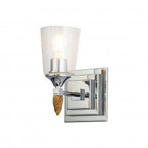 Vetiver 1-Light Wall Sconce Silver With Gold Accent