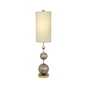 Marie Buffet Table Lamp Classic Orb Shape with Linen Shade