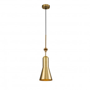 Etoille Large Aged Brass Pendant with Star