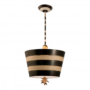 South Beach Up-side-down Striped Pendant Black and White