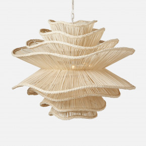 Alondra White Rattan Chandelier