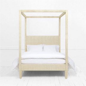 Sorin Bed Off-White Vintage Faux Shagreen