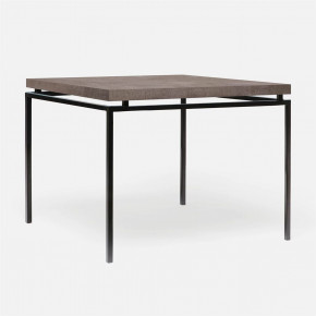 Benjamin Game Side Table Flat Black Steel