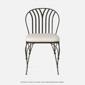 Shayne Indoor/Outdoor Dining Chair Ash Gray Metal