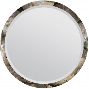 Albert Silver Mother of Pearl Mirror Round