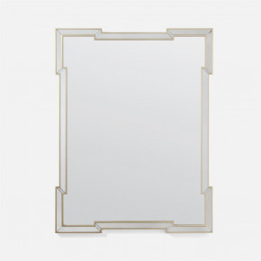 Norma 40"W x 52"H Antiqued Palladian Silver Rectangular Mirror Oak Rectangular Mirror