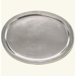 Oval Incised Tray, Large