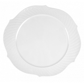 Waves Relief White Cake Platter