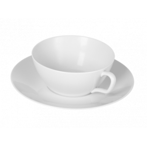 White Tea Cup & Saucer 2 L