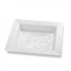 Dressed in White Dragon Square Dish 8" 8.0" Rd