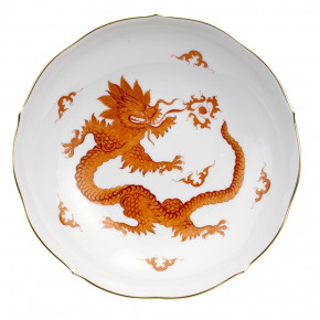 Ming Dragon Red Gold Rim Cappucino Saucer