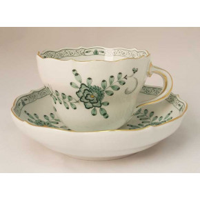 Oriental Painting Cappuccino Saucer