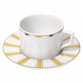 Stripes Cappuccino Cup & Saucer