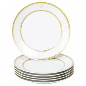 Swords Luxury Gold Starter & Dessert Plate Set Gold Rim