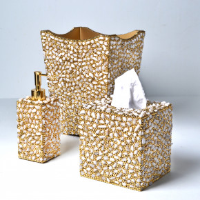 Ambrosia White Quartz/Gold Bath Accessories