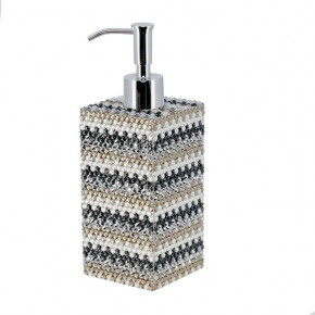 Biarritz Silver Trim Lotion/Soap Dispenser (2.75"W x 8.25"H)