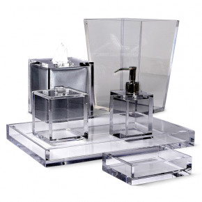 Ice Clear Lucite Bath Accessories