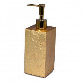 EOS Gold Leaf  Lotion/Soap Dispenser (2.75"W x 8.25"H)
