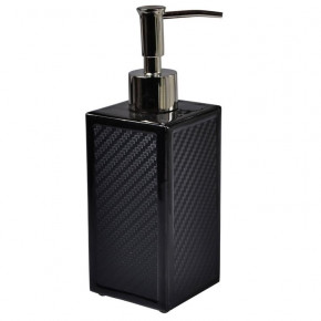 Le Mans Black  Lotion/Soap Dispenser (2.75"W x 8.25"H)