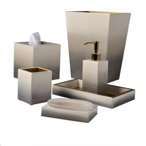 Ombre Natural/Gold Enamel Bath Accessories