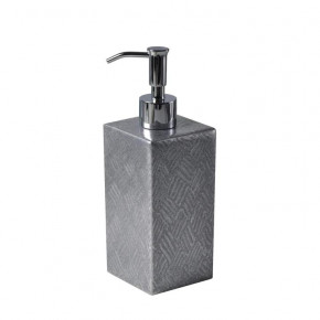 Tilly Metallic Silver Lotion/Soap Dispenser (2.75"W x 8.25"H)