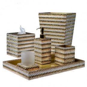 Biarritz Gold Trim Lotion/Soap Dispenser (2.75"W x 8.25"H)