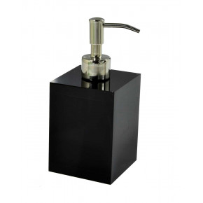 Ice Black Lucite  Lotion/Soap Dispenser (3"W x 6.75"H) Gold Pump