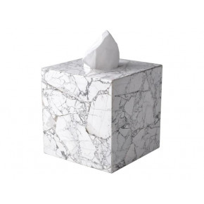 Taj Howlite Square Tissue Holder (5.75"L x 5.75"W x 6"H)