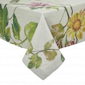 Toulouse Multicolor Easy-Care Tablecloth 66x128 in