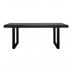 Jedrik Large Outdoor Dining Table Black