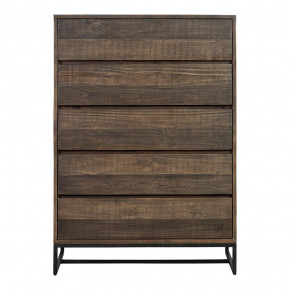 Elena 5 Drawer Chest Brown