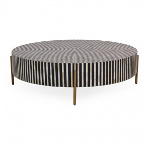 Chameau Medium Coffee Table Black and White