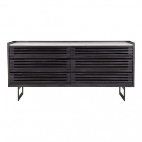 Paloma 6 Drawer Dresser Black