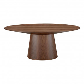 Otago Oval Dining Table Walnut Brown