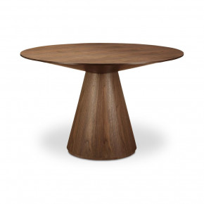 Otago Round Dining Table Walnut Brown