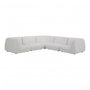 Zeppelin Classic L-Shaped Modular Sectional Salt Stone White