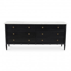 Eleanor 6 Drawer Dresser Black