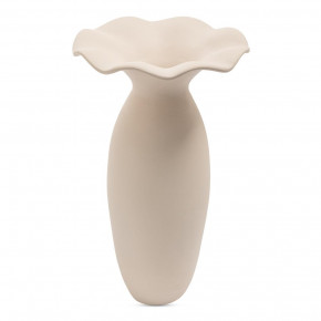 Ruffle 16 in Decorative Vessel Ecru