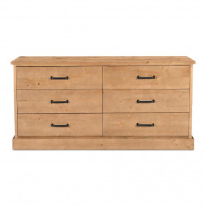 Tade 6 Drawer Dresser Honey Pine