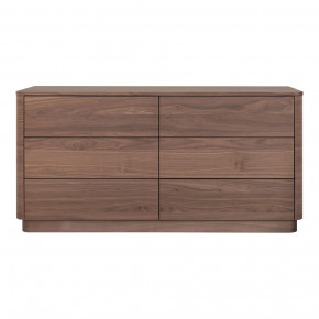 Round Off Dresser Walnut Brown