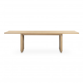 Round Off Large Dining Table Natural Oak