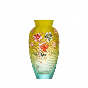 Cora 25.0 Cm Underlaid Vase Beryl Opal Yellow