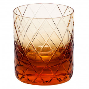 Bonbon /I Tumbler Whisky Topaz Lead-Free Crystal, Wedge-Shaped Cuts 370 Ml