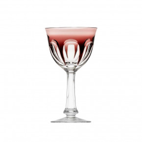 Lady Hamilton Overlaid Goblet White Wine Amethyst Lead-Free Crystal, Cut 210 ml