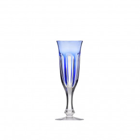 Lady Hamilton /Xx/F Overlaid Goblet Champagne Blue Lead-Free Crystal, Cut 140 ml
