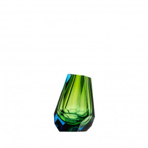 Pear Underlaid Vase Panel Aquamarine Reseda 13 Cm