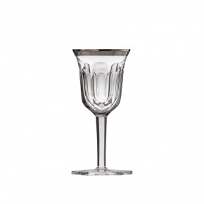Pope Goblet Red Wine Platinum (Relief Decor) Clear 280 Ml