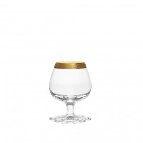 Pope /Ii/11520 Brandy & Cognac Clear Lead-Free Crystal, Cut Stem, 24-Carat Gold (Relief Decor) 320 ml